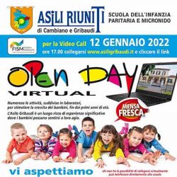 Open Day Virtuale 12 Gennaio 2022 | Asili Riuniti di Cambiano e Gribaudi